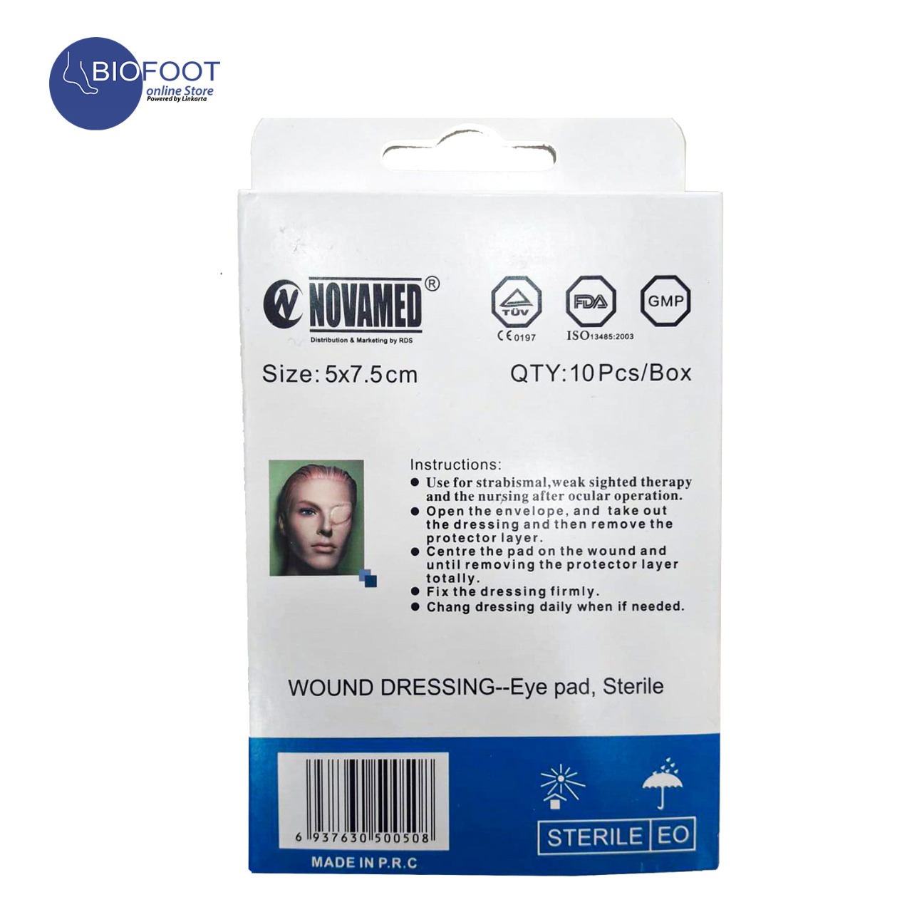 Novamed-818704-Wound-Dressing-Eye-Pad-Sterile