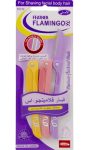 Flamingos Ladies Razor For Facial And Body Hair 3 pcs